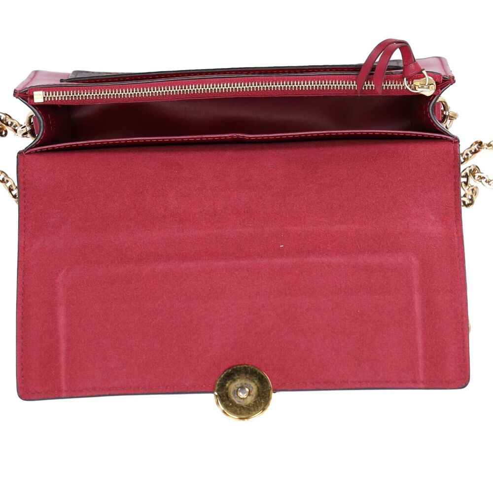 Louis Vuitton Portefeuille Flor M67404 Chain Wallet Crossbody Monogram Fuchsia - Picture 9 of 9